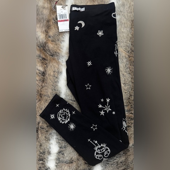 NWT JOHNNY WAS XS Algol Space Leggings 26” inseam Black - Picture 1 of 7